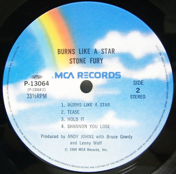 Stone Fury - Burns Like A Star (Vinyl, LP, Album)