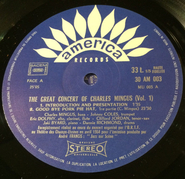 Charles Mingus - Memorial Charles Mingus - The Great Concert Paris ...