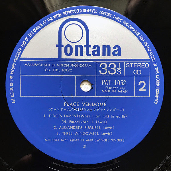 Les Swingle Singers - Place Vendome (Vinyl, LP, Album, Limited Edit...