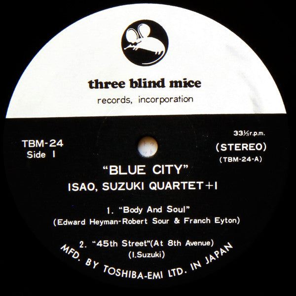 Isao Suzuki Quartet - Blue City =  ブルー・シティ (Vinyl, LP, Album)