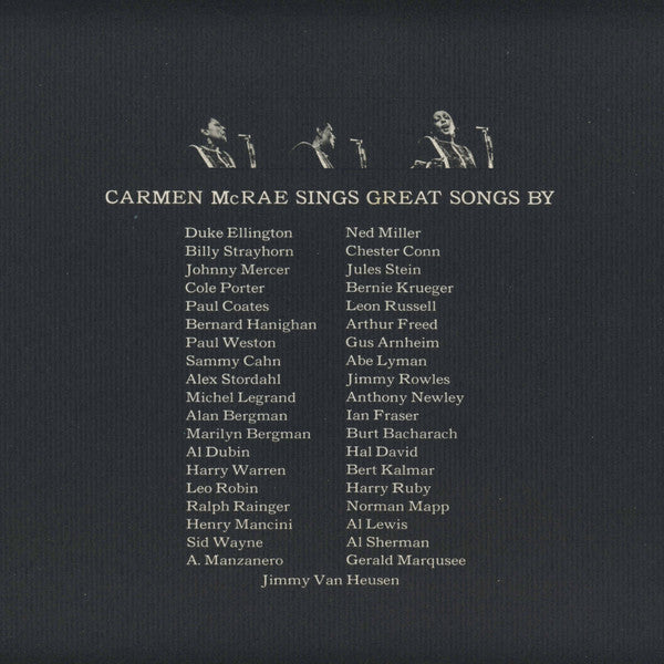 Carmen McRae - The Great American Songbook (Vinyl, LP, Album, Stereo)