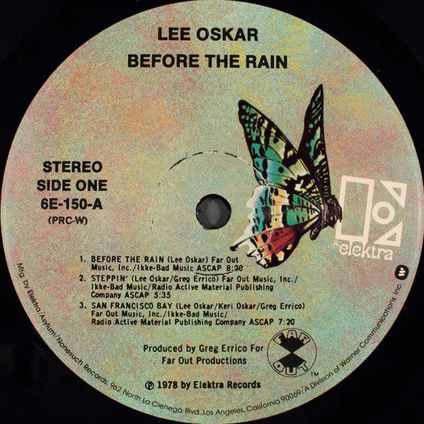 Lee Oskar - Before The Rain (Vinyl, LP, Album) Good Plus (G+) / Very Good Plus (VG+)