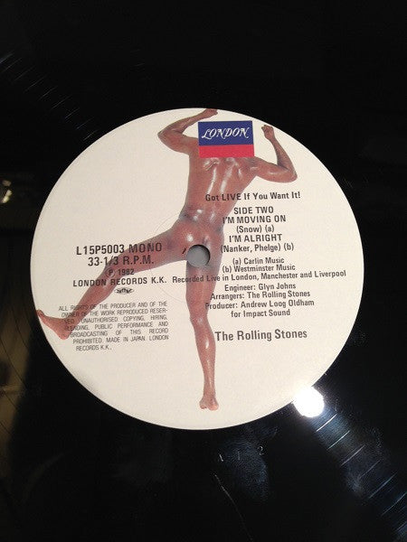 The Rolling Stones - Got Live If You Want It (Vinyl, 12", 33 ⅓ RPM, Reissue, Mono) Very Good Plus (VG+) / Very Good (VG)
