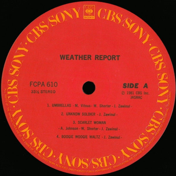 Weather Report - Weather Report (Vinyl, LP, Compilation, Club Edition)