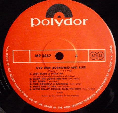 Slade - Old New Borrowed And Blue (Vinyl, LP, Album)