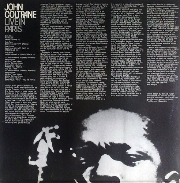 John Coltrane - Live In Paris (2xVinyl, LP, Album, Reissue) Very Good Plus (VG+) / Very Good Plus (VG+)