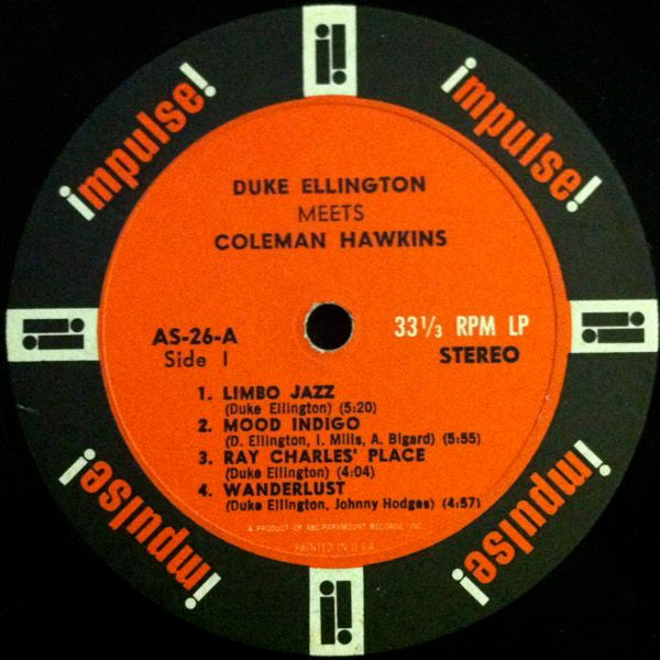 Duke Ellington - Duke Ellington Meets Coleman Hawkins (Vinyl, LP, Album, Repress, Stereo) Very Good Plus (VG+) / Good Plus (G+)