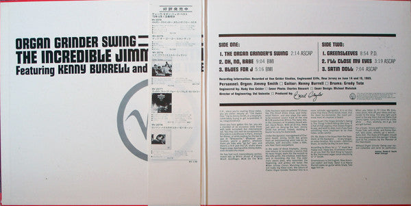 Jimmy Smith - Organ Grinder Swing (Vinyl, LP, Album, Reissue, Stereo)