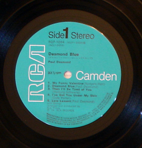 Paul Desmond With Strings - Desmond Blue (Vinyl, LP, Album, Reissue...
