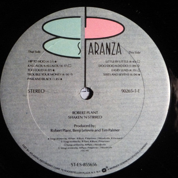 Robert Plant - Shaken 'N' Stirred (Vinyl, LP, Album, Stereo) Very Good (VG) / Very Good Plus (VG+)
