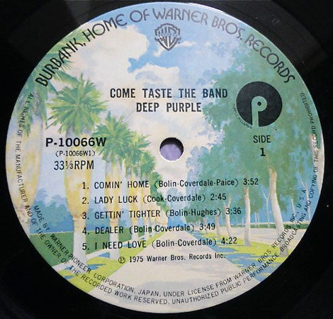 Deep Purple - Come Taste The Band (Vinyl, LP, Album, Stereo)
