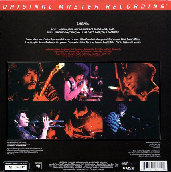Santana - Santana (Vinyl, LP, Album, Limited Edition, Numbered, Reissue, Remastered, Stereo) Very Good Plus (VG+) / Near Mint (NM or M-)