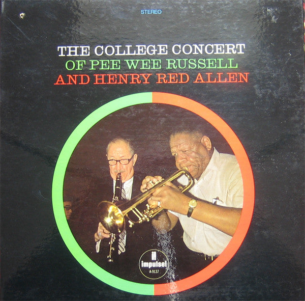Pee Wee Russell - The College Concert Of Pee Wee Russell And Henry Red Allen (Vinyl, LP, Album, Repress, Stereo) Very Good Plus (VG+) / Good Plus (G+)