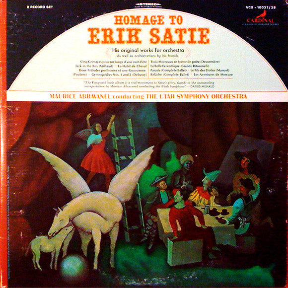 Erik Satie - Homage To Erik Satie (His Original Works For Orchestra As Well As Orchestrations By Friends) (2xVinyl, LP, Stereo) Very Good (VG) / Very Good Plus (VG+)