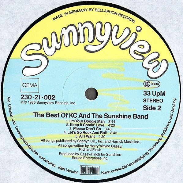 KC & The Sunshine Band - The Best Of KC And The Sunshine Band (Viny...