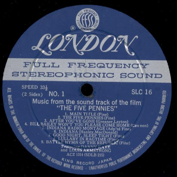 Danny Kaye (2) - The Five Pennies (Vinyl, LP, Album) Very Good (VG) / Very Good (VG)