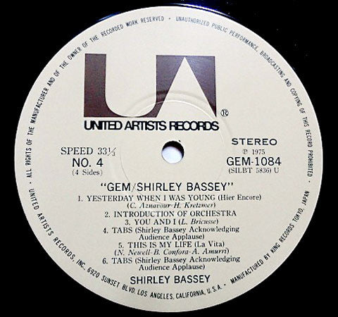 Shirley Bassey - Live In Japan (2xVinyl, LP, Album) Good Plus (G+) / Very Good (VG)