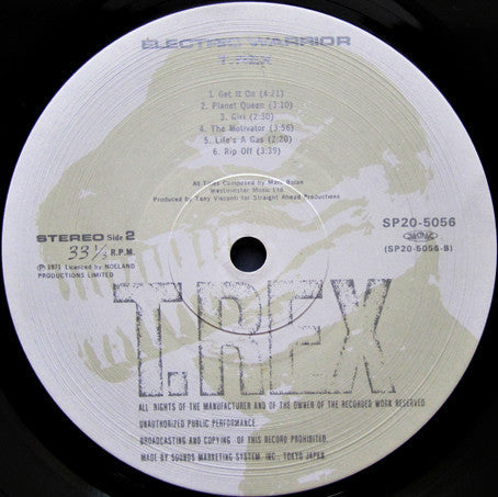 T. Rex - Electric Warrior (Vinyl, LP, Album, Reissue)