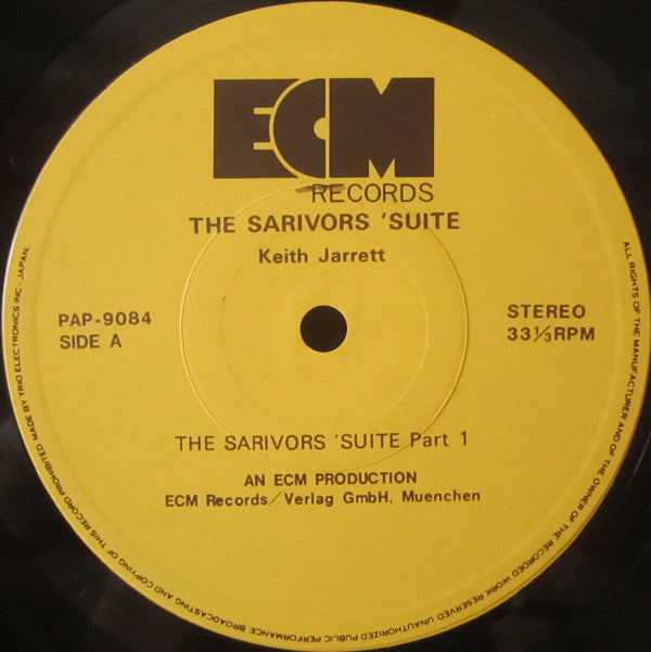 Keith Jarrett - The Survivors' Suite (Vinyl, LP, Album) Very Good Plus (VG+) / Good Plus (G+)