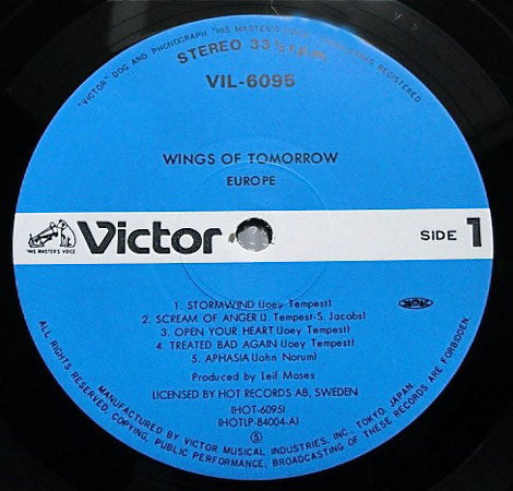 Europe (2) - Wings Of Tomorrow (Vinyl, LP, Album)
