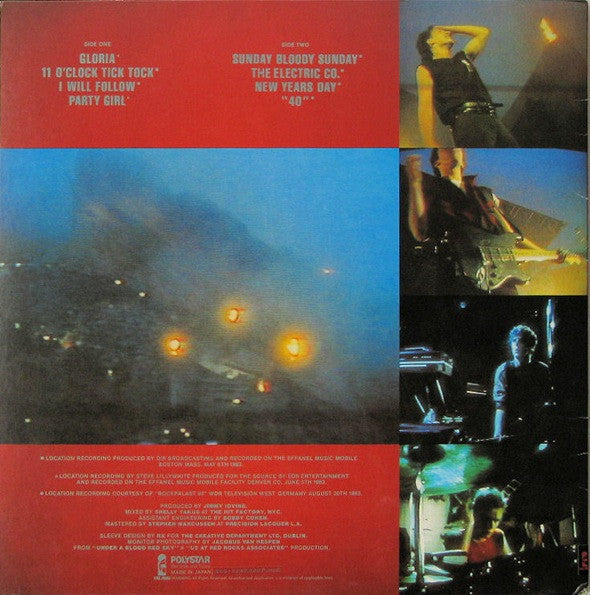 U2 - Live "Under A Blood Red Sky" (Vinyl, LP, Mini-Album, Stereo)