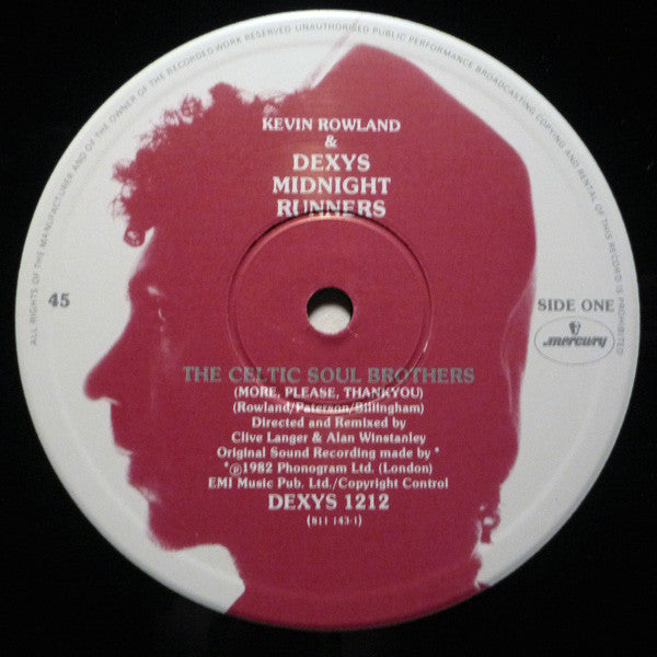 Kevin Rowland - The Celtic Soul Brothers (Vinyl, 12", 45 RPM) Good Plus (G+) / Very Good (VG)