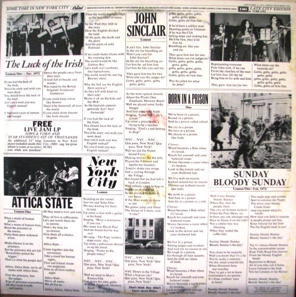 John Lennon & Yoko Ono - Some Time In New York City (2xVinyl, LP, Album, Reissue) Very Good Plus (VG+) / Very Good Plus (VG+)
