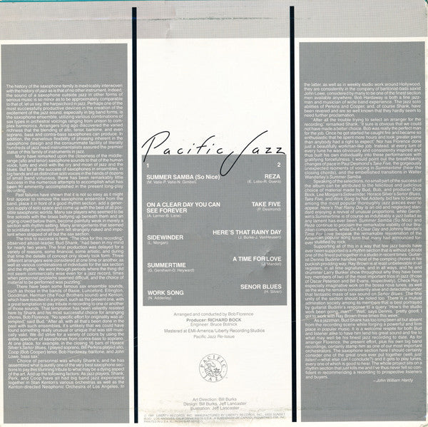 Bud Shank - Bud Shank And The Sax Section (Vinyl, LP, Album, Reissue) Very Good (VG) / Very Good (VG)