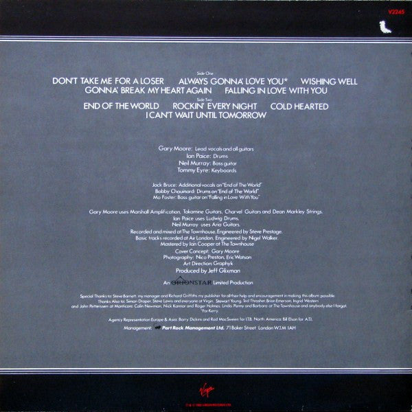 Gary Moore - Corridors Of Power (Vinyl, LP, Album, Stereo)