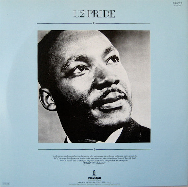 U2 - Pride (In The Name Of Love) (Vinyl, 12", 45 RPM, Single) Very Good (VG) / Very Good Plus (VG+)