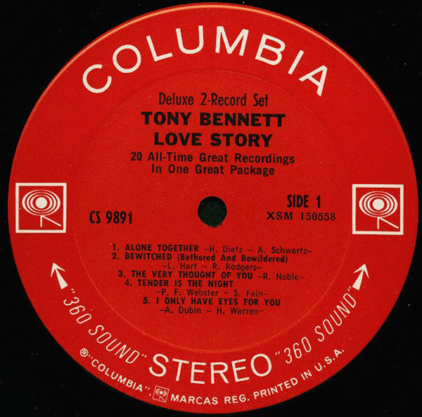 Tony Bennett - Love Story (2xVinyl, LP, Compilation) Good Plus (G+) / Good Plus (G+)