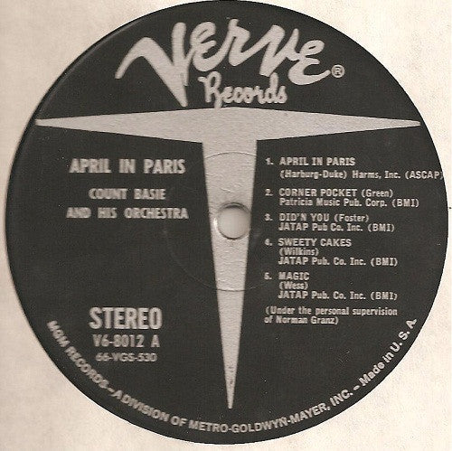 Count Basie Orchestra - April In Paris (Vinyl, LP, Album, Reissue, ...