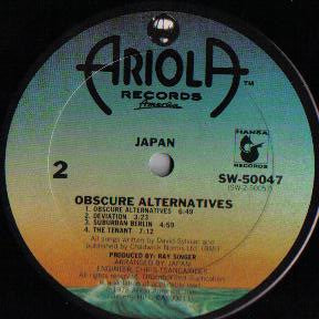 Japan - Obscure Alternatives (Vinyl, LP, Album)