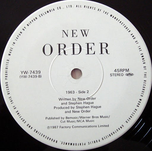 New Order - True Faith (Vinyl, 12", Single, 45 RPM) Very Good Plus (VG+) / Very Good (VG)