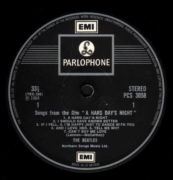 The Beatles - A Hard Day's Night (Vinyl, LP, Album, Stereo, Reissue) Very Good (VG) / Good Plus (G+)