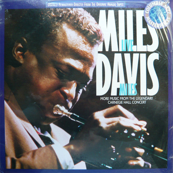 Miles Davis - Live Miles: More Music From The Legendary Carnegie Hall Concert (Vinyl, LP, Album, Remastered) Very Good (VG) / Very Good Plus (VG+)