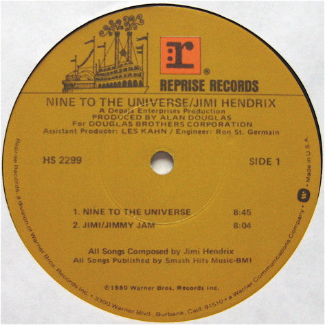 Jimi Hendrix - Nine To The Universe (Vinyl, LP, Album) Very Good (VG) / Very Good (VG)