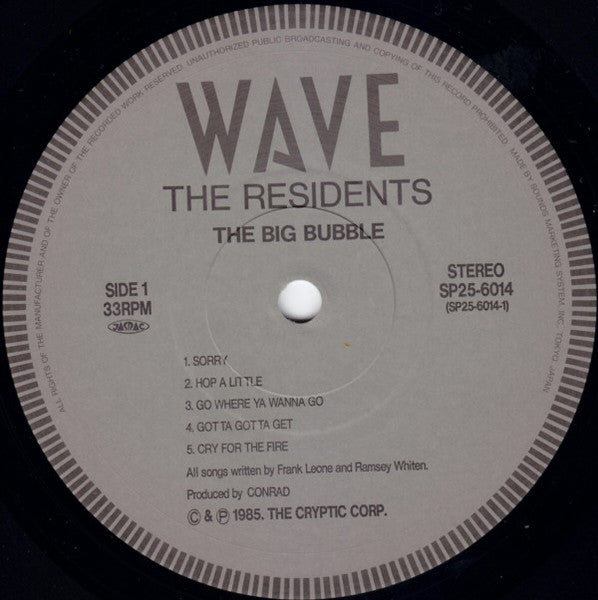 The Residents - The Big Bubble (Part Four Of The Mole Trilogy) (Vinyl, LP, Album) Near Mint (NM or M-) / Very Good Plus (VG+)