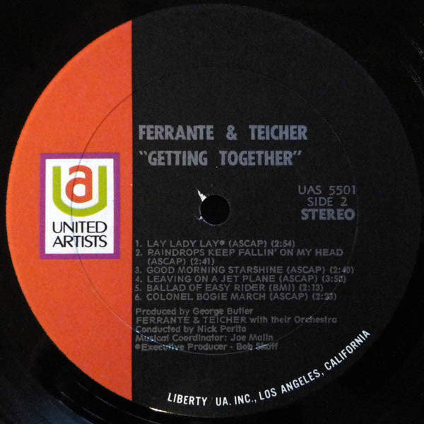 Ferrante & Teicher - Getting Together (Vinyl, LP, Album, Stereo) Very Good (VG) / Very Good (VG)