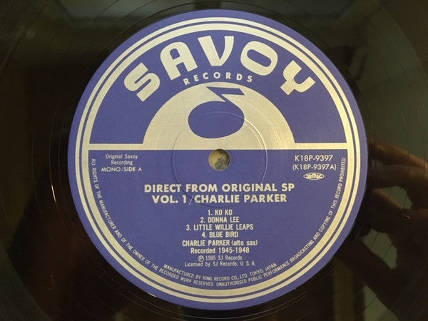 Charlie Parker - Direct from Original SP Vol.1 (Vinyl, LP, Compilation, Mono) Very Good Plus (VG+) / Very Good Plus (VG+)
