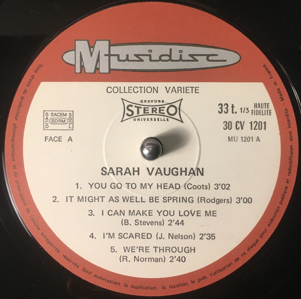 Sarah Vaughan - Singing Sweet And Sultry (Vinyl, LP, Compilation, Stereo) Near Mint (NM or M-) / Very Good Plus (VG+)