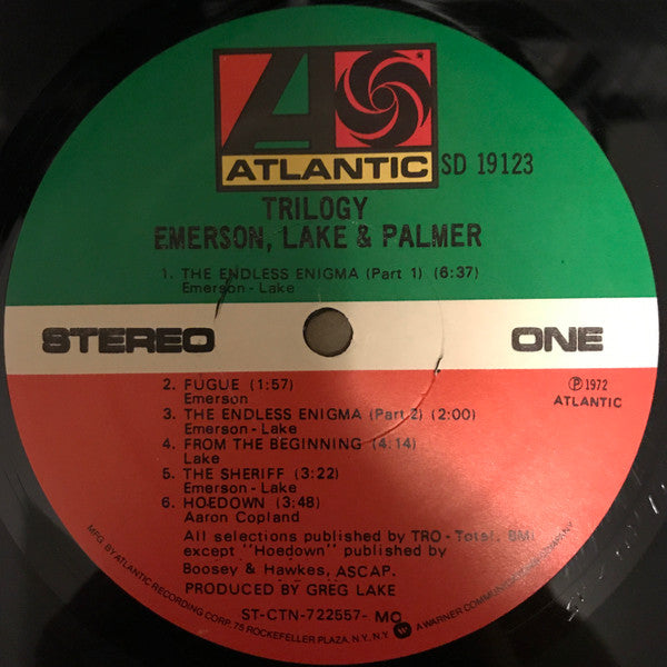 Emerson, Lake & Palmer - Trilogy (Vinyl, LP, Album, Reissue) Very Good (VG) / Very Good Plus (VG+)