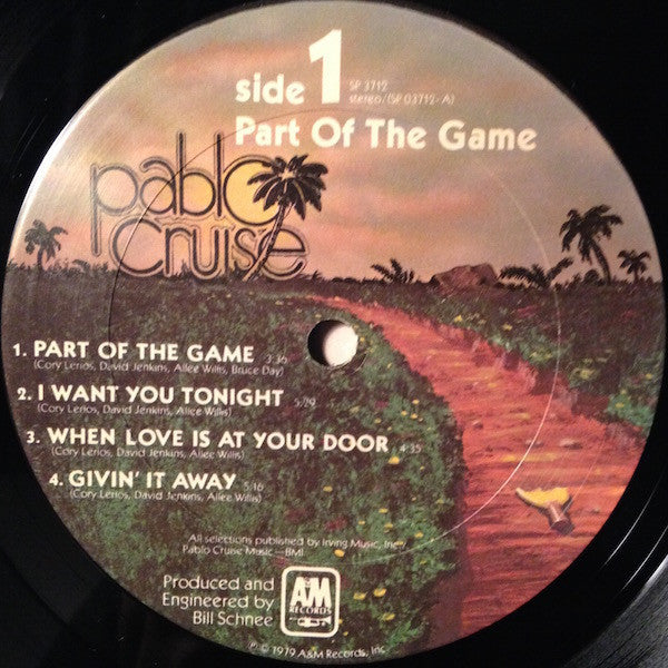 Pablo Cruise - Part Of The Game (Vinyl, LP, Album) Very Good Plus (VG+) / Very Good Plus (VG+)