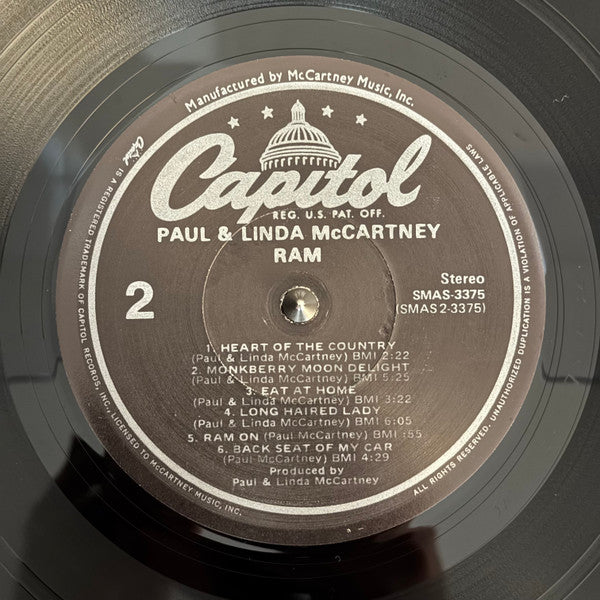 Paul & Linda McCartney - Ram (Vinyl, LP, Album, Reissue) Very Good Plus (VG+) / Very Good Plus (VG+)