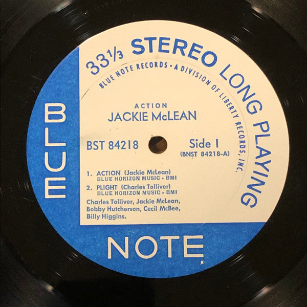Jackie McLean - Action (Vinyl, LP, Album, Stereo) Good Plus (G+) / Good Plus (G+)
