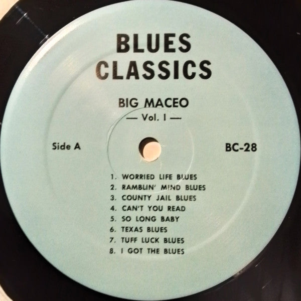 Big Maceo - The King Of Chicago Blues Piano Volume One (Vinyl, LP, Compilation) Very Good Plus (VG+) / Very Good (VG)