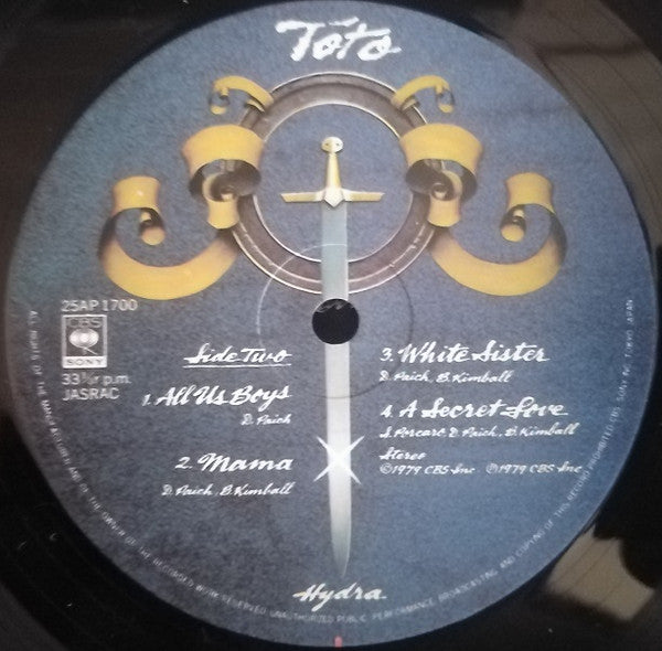 Toto - Hydra (Vinyl, LP, Album) Very Good Plus (VG+) / Very Good Plus (VG+)