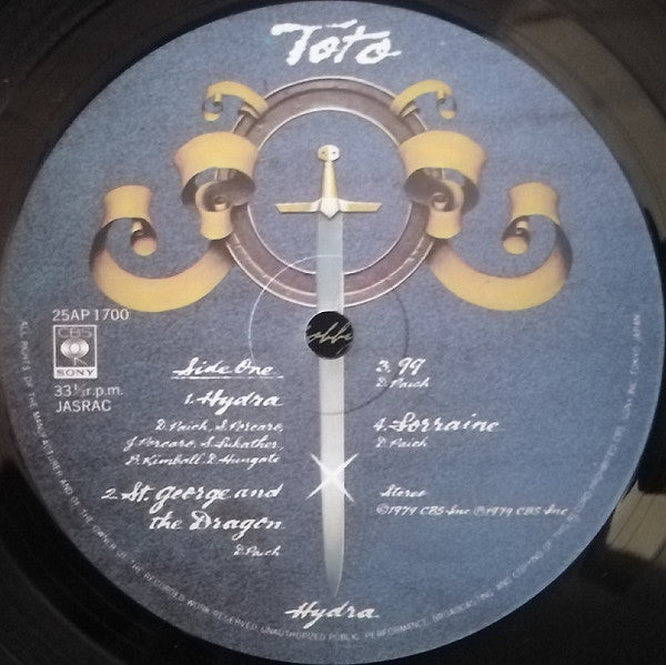 Toto - Hydra (Vinyl, LP, Album) Very Good Plus (VG+) / Very Good Plus (VG+)