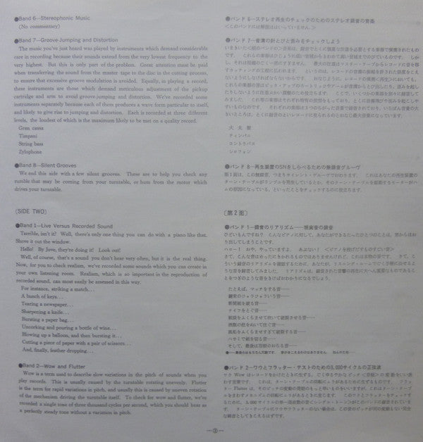 No Artist - How To Give Yourself A Stereo Check-Out (Vinyl, LP) Very Good (VG) / Very Good (VG)