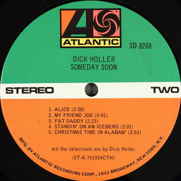 Dick Holler - Someday Soon (Vinyl, LP, Album, Stereo) Very Good (VG) / Very Good (VG)